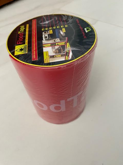 Waterproof Adhesive Tape, 8 inches Extra Wide x 20 feet Long Roll | Temporary Flood Prevention, Snow & Water Barrier for Doors & Windows, Double-Sided, No Residue, No Damage, Easy Installation customer photo 1