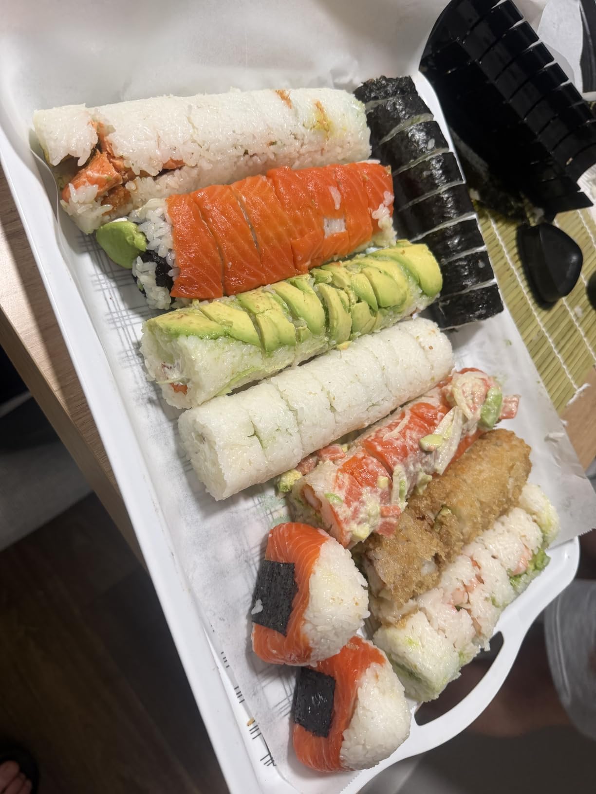 FUNGYAND Sushi Making Kit, 32-in-1 Complete Sushi Set | with Bazooka Roller, Nigiri & Musubi Presses, Bamboo Mats, Knife, Peeler, Cutting Mold, Chopsticks & More customer photo 2