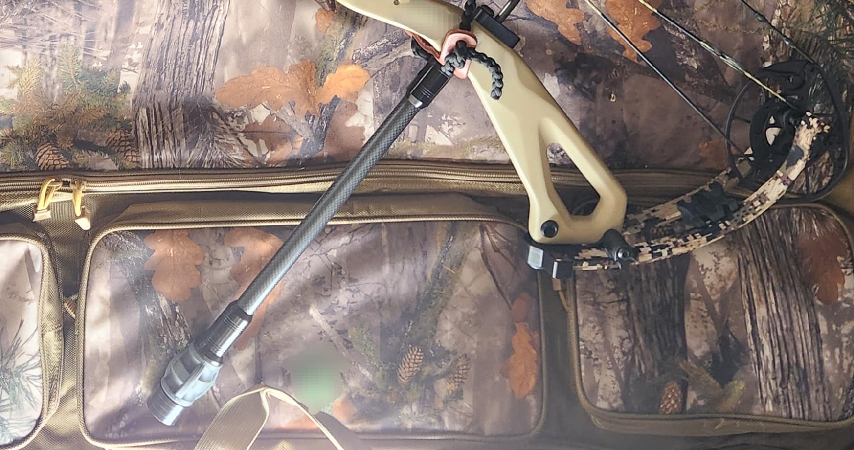 Archery Bow Stabilizer for Compound Bow, Carbon Fiber Bow Balance Bar, Damping System and Weights Kit, 6/8/10/12/in customer photo 1