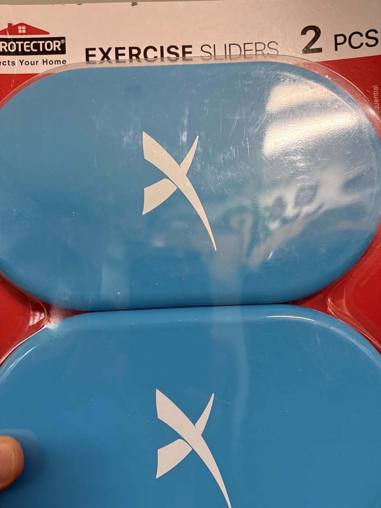 X-Protector Sliders for Working Out - 2 PCS - Double-Sided Exercise Sliders for Hard & Carpeted Floors - Gliders for Exercising! customer photo 1