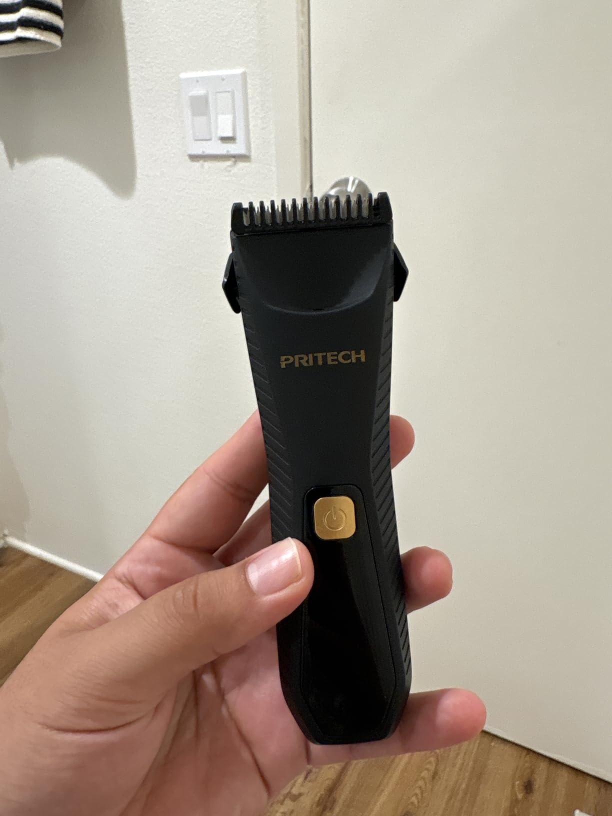 PRITECH Manscape Body Hair Trimmer - Waterproof Pubic Hair Ball Trimmer, Ceramic Blade Shavers Electric Razors for Men with USB-C Charging, Wet/Dry Use, Nick-Free Mens Grooming Kits, Gifts for Men customer photo 1