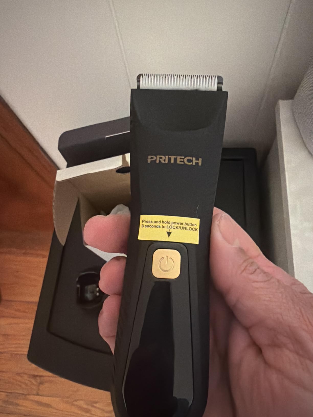 PRITECH Manscape Body Hair Trimmer - Waterproof Pubic Hair Ball Trimmer, Ceramic Blade Shavers Electric Razors for Men with USB-C Charging, Wet/Dry Use, Nick-Free Mens Grooming Kits, Gifts for Men customer photo 2