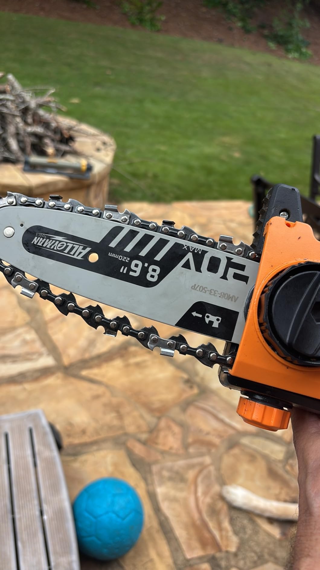 Alloyman 2-in-1 Telescopic Cordless Pole Hedge Trimmer 16'' &Pole Saw 8.6'' customer photo 1