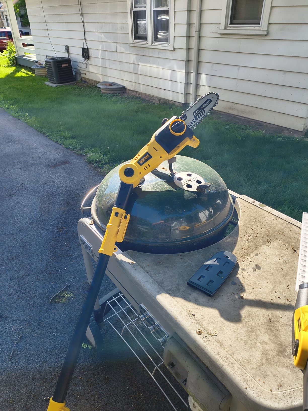 Alloyman 2-in-1 Telescopic Cordless Pole Hedge Trimmer 16'' &Pole Saw 8.6'' customer photo 2