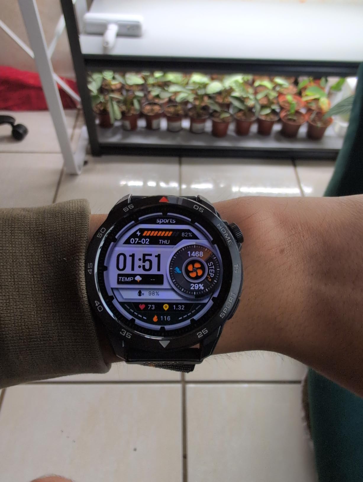 mibro GS Pro2 GPS Running Smartwatch with Dual Band GPS, 48mm, Dark Gray customer photo 1