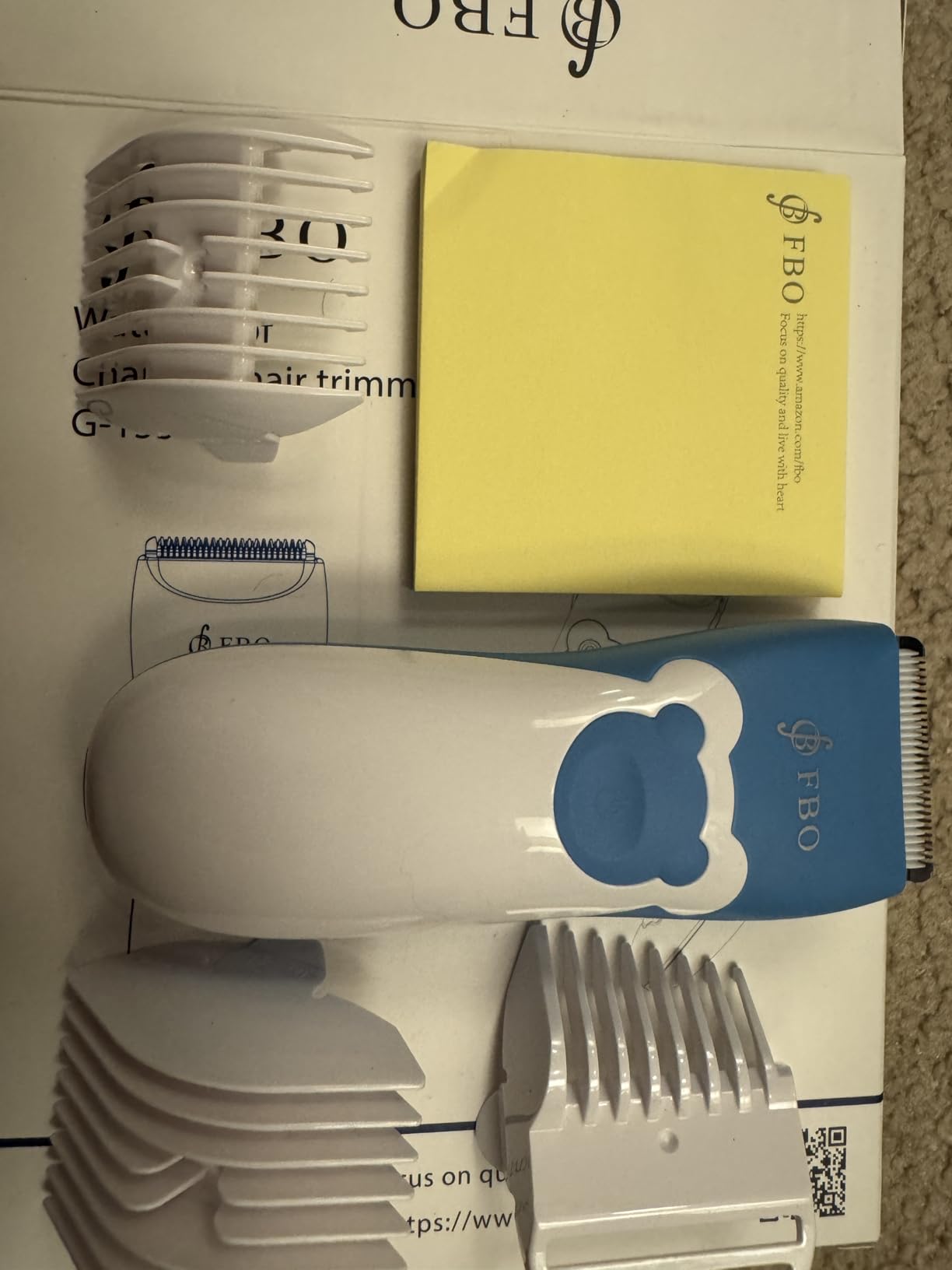 FBO Professional Baby Hair Clipper, Blue Bear customer photo 2
