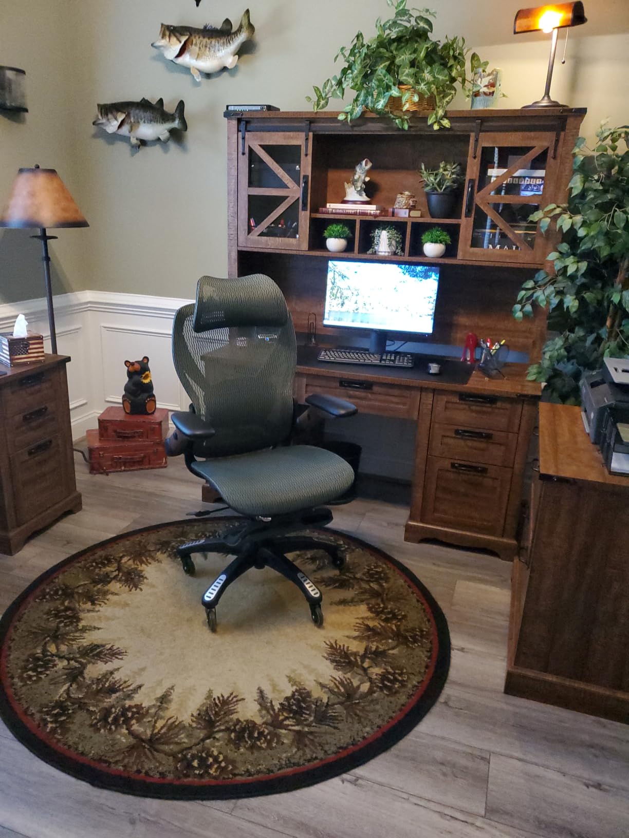 ELABEST X100 Ergonomic Mesh Office Chair with Footrest, Big and Tall Home Desk Chair with 5D Flip-Up Arms, Adjustable 3D Lumbar Support, Gaming & Executive Computer Chair (Foggy Morning) customer photo 2