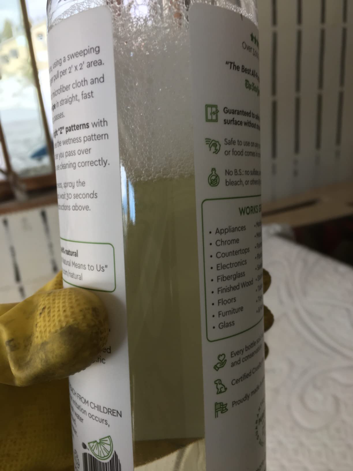 Puracy Wood Floor Cleaner Concentrate - pH Neutral Plant-Powered (Blue Sage & Driftwood, 16 fl oz) customer photo 2