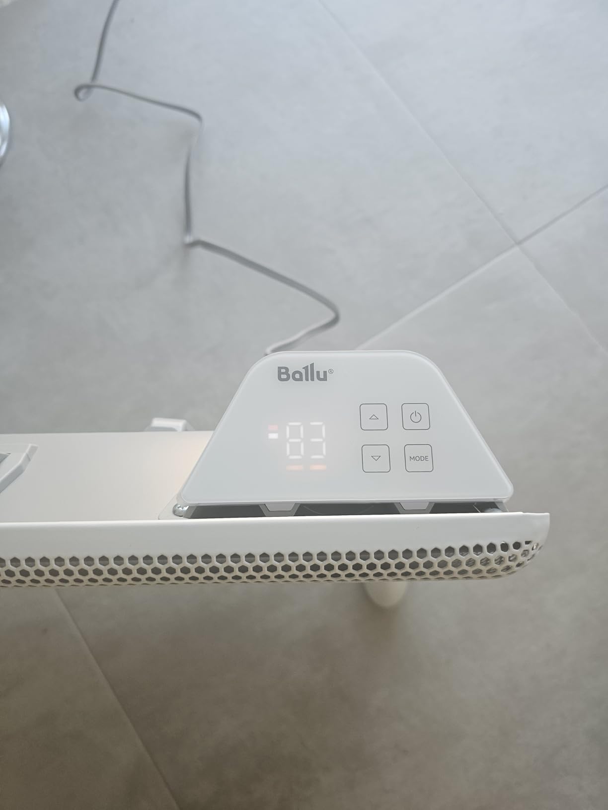 Ballu Mica Infrared Space Heater Indoor Use, Large Room Panel Heater with Programmable Thermostat, WiFi App Control, Portable Stand or Wall Mount, Energy Efficient Smart Quiet Heater, Work with Alexa, White customer photo 2