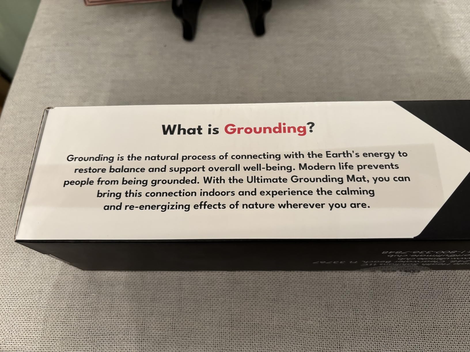 Ultimate Grounding Mat, Conductive Carbon Earthing Mat & Grounded Pad for Feet, Desk or Bed, Supports Sleep, Energy, Pain Relief, Inflammation & Wellness, 18-Foot Grounding Cord & Lifetime Warranty customer photo 1