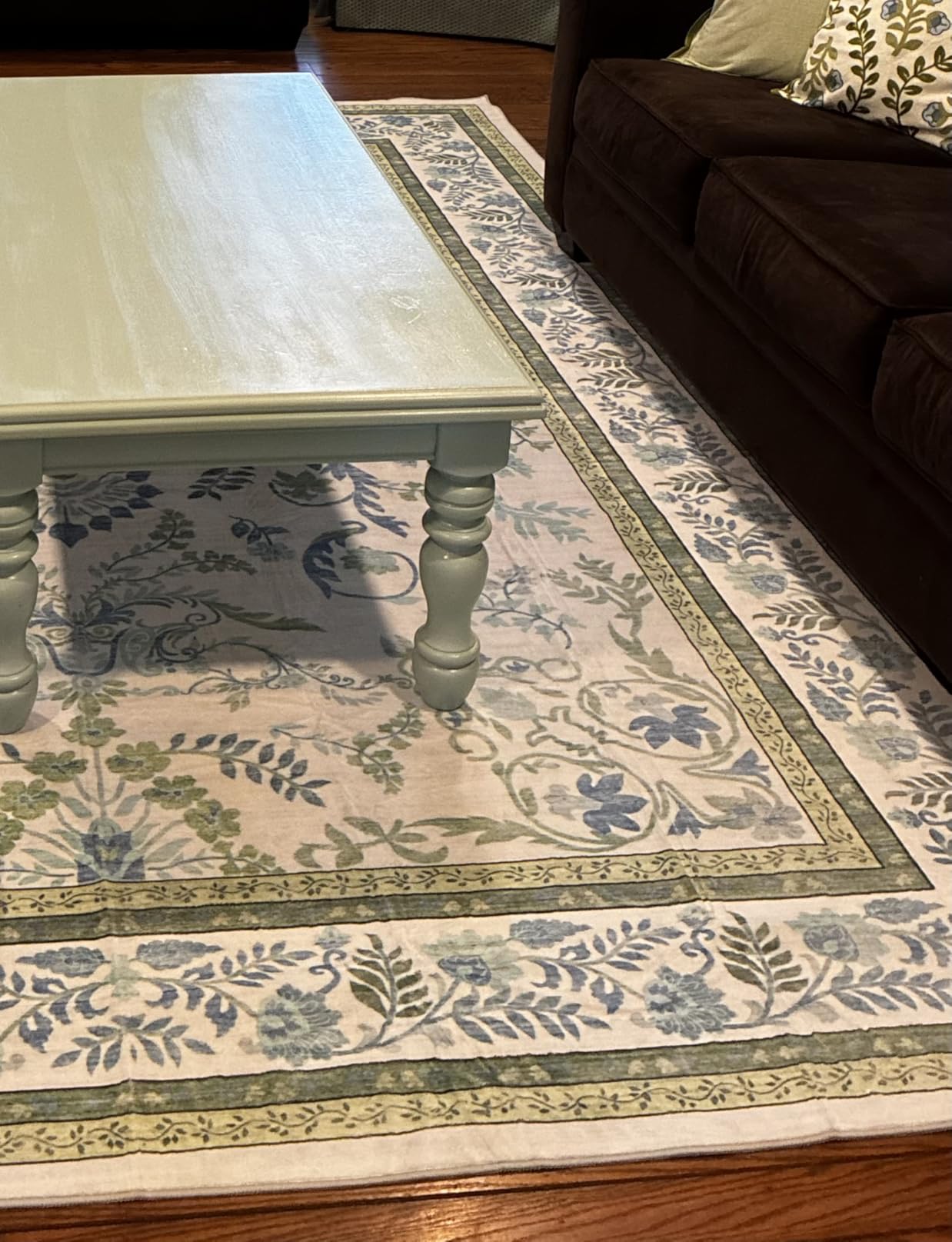 DCX Washable 5x7, Kid & Pet Friendly with Rubber Back Non Slip, Stain Resistant Vintage Rug for Living Room, Bedroom, Home Office, Soft Low Pile Large Farmhouse Distressed Carpet, Brickred customer photo 2