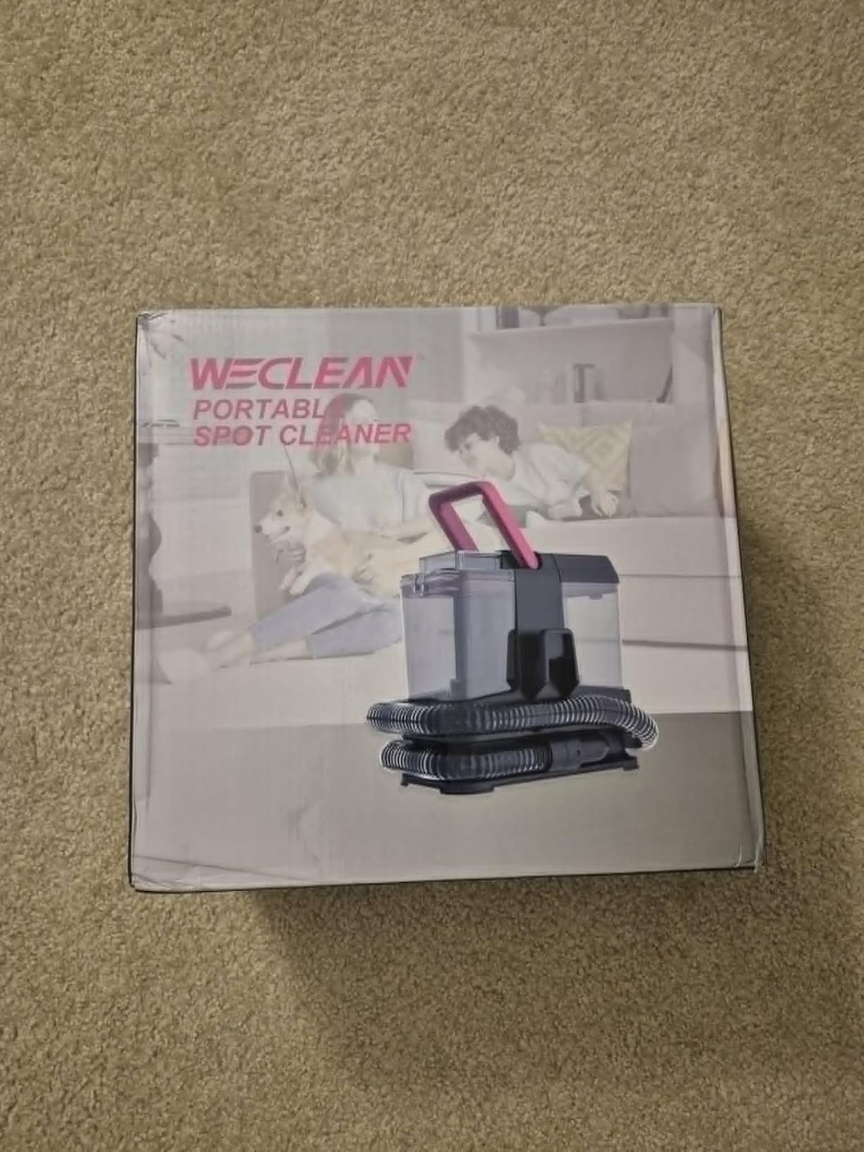 WECLEAN C5 Portable Carpet Cleaner Upholstery Deep Cleaner, Deep Cleaning for Carpet,Car Couch, with Deep Cleaning Solution,Blackpink customer photo 2