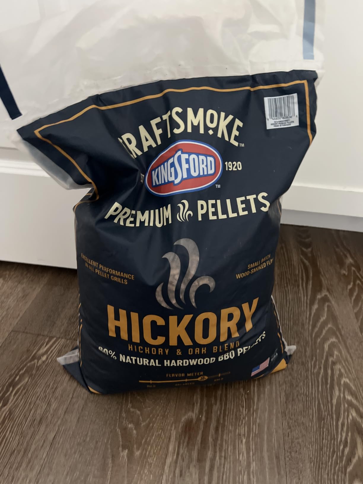 Kingsford Craftsmoke Premium Grilling Wood Pellets, Hickory BBQ Pellets for Grilling, 100% Natural Hardwood, 20 pounds customer photo 1