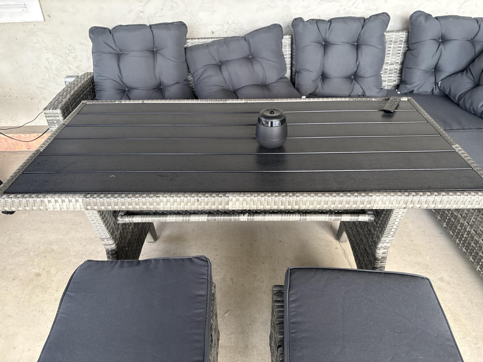KROFEM 6 Piece Patio Furniture Set, Dining and Conversation Set customer photo 1