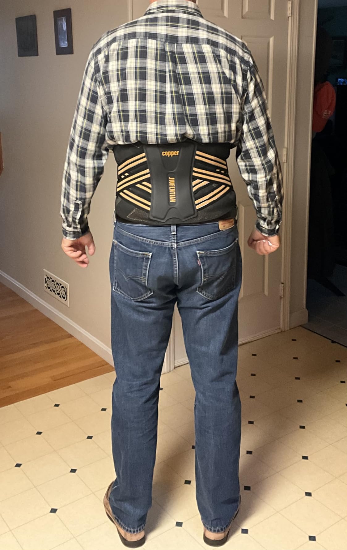 Superior Support Copper Back Brace for Lower Back & Herniated Disc(Large) customer photo 1