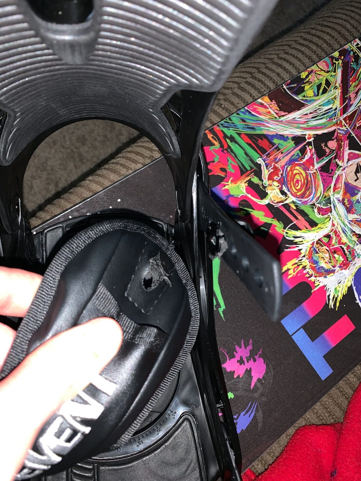 5th Element Summit Stealth Adult Snowboard Bindings for Men-Designed for New or Replacement Snowboards. Universal bindings disc and Hardware for Beginner to Intermediate customer photo 2