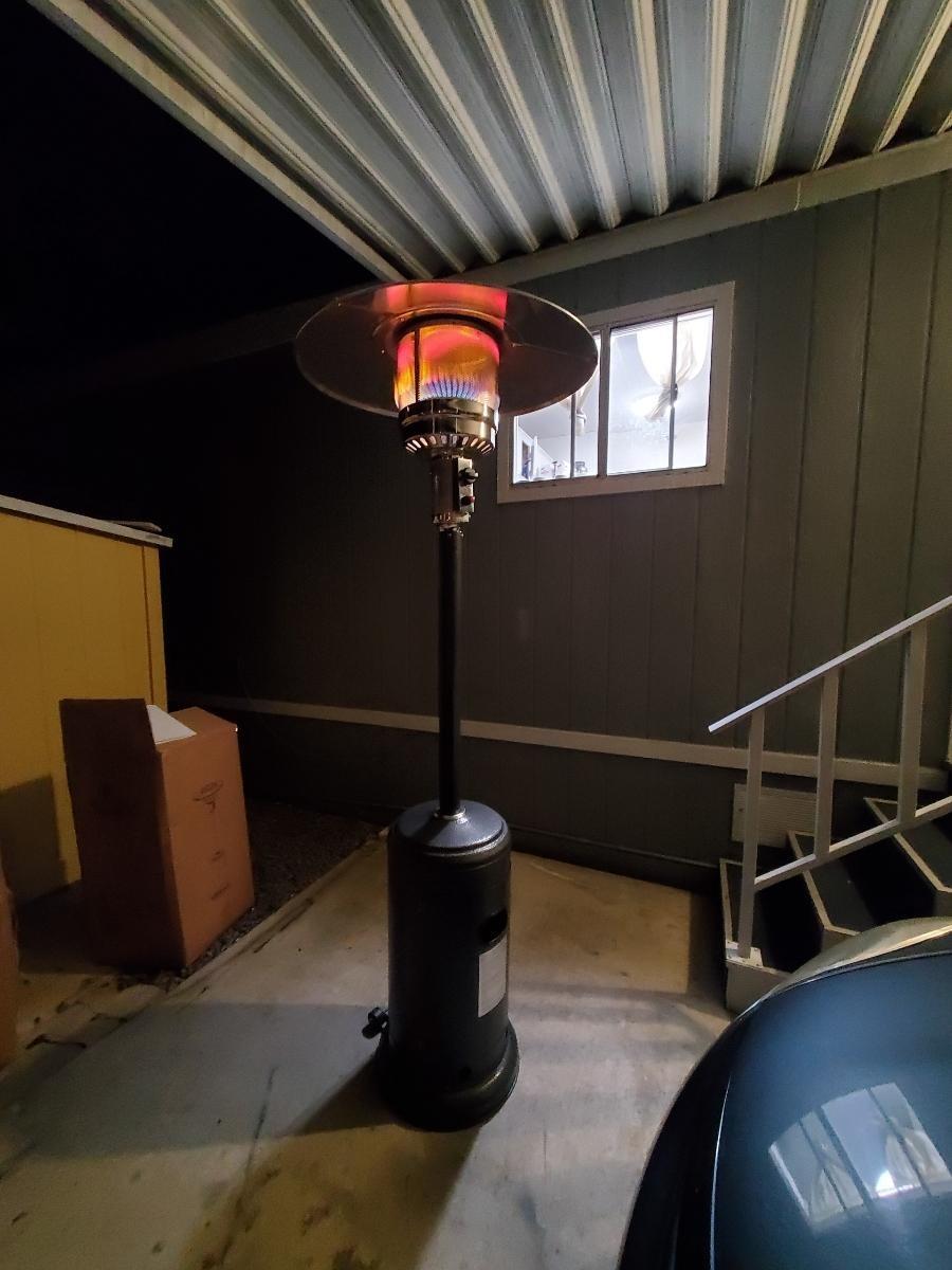 Pamapic Outdoor Heaters for Patio with Round Table Design, Premium 304 Stainless Steel Burner, Triple Protection System Propane Patio Heater for Porch Garden, Residential & Commercial Use customer photo 1