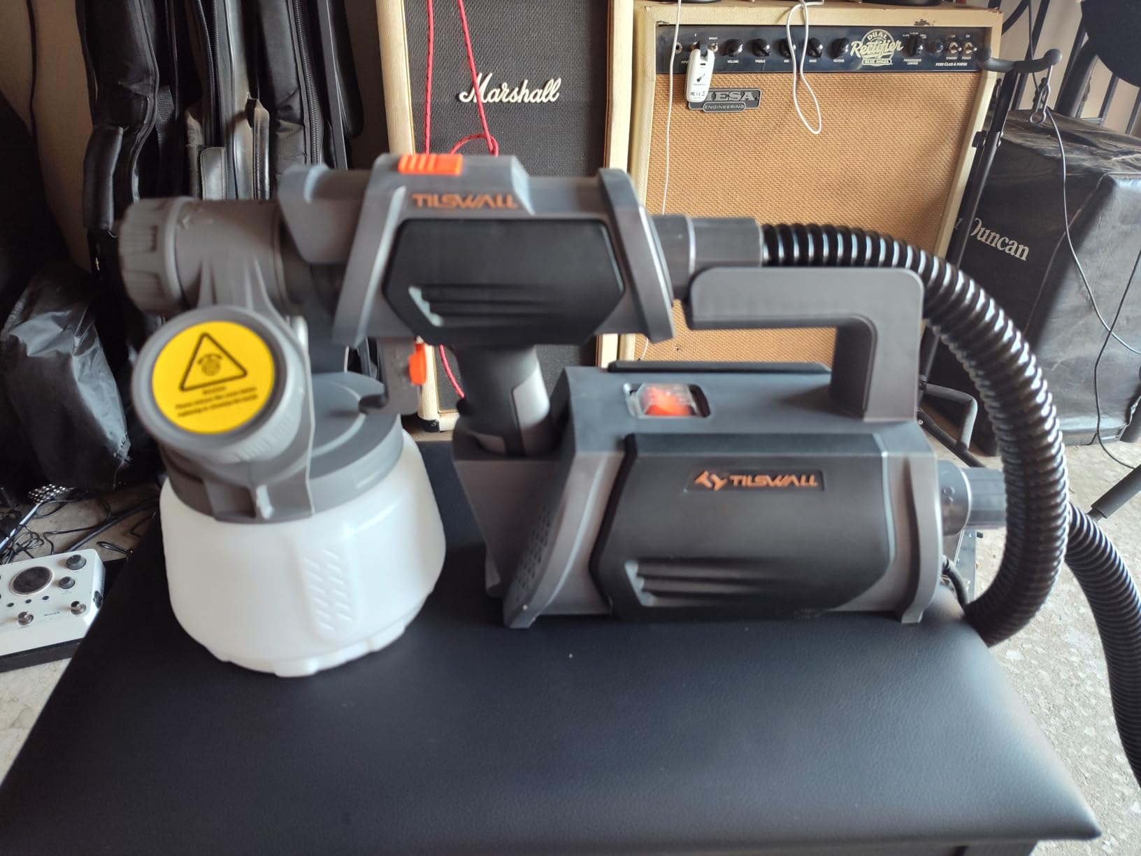 Tilswall Shark800 Paint Sprayer HVLP 800W Electric Spray Paint Gun, Blue customer photo 1