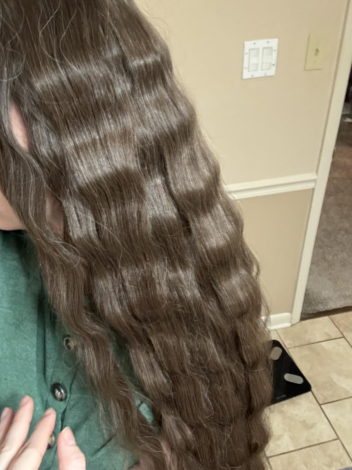 Wavytalk Power Wave Hair Crimper, Ionic Hair Waver for Less Heat Damage customer photo 2