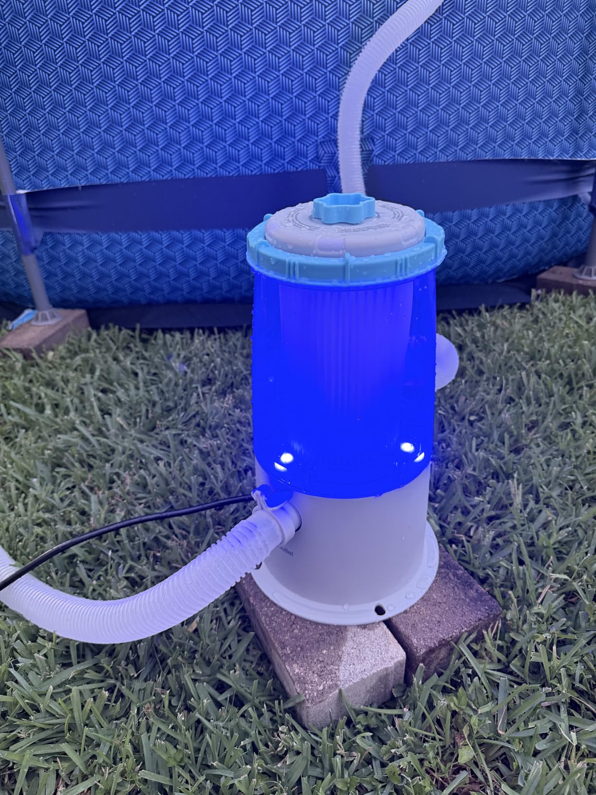 KimPump 1000 GPH Light-Up Pool Filter Pump System for Above Ground Pool customer photo 2