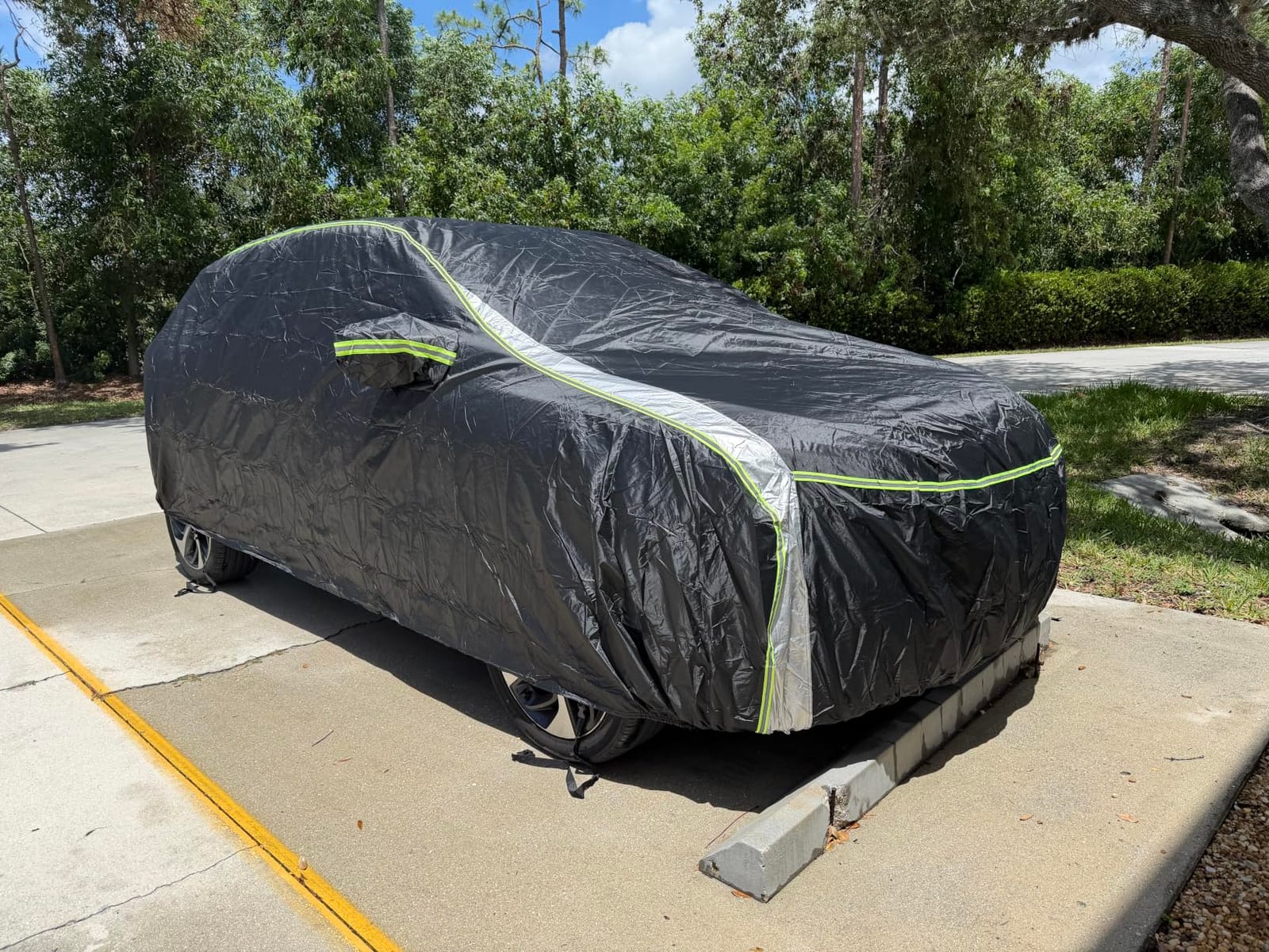 Cartist 420d Car Cover Fits for Jeep Wrangler 4 Door JK JL 2006-2026, All Weather Car Covers for Wrangler Accessories, 100% Waterproof, Door Zipper, Night Reflective Strips, UV Rain Snow Protection customer photo 2