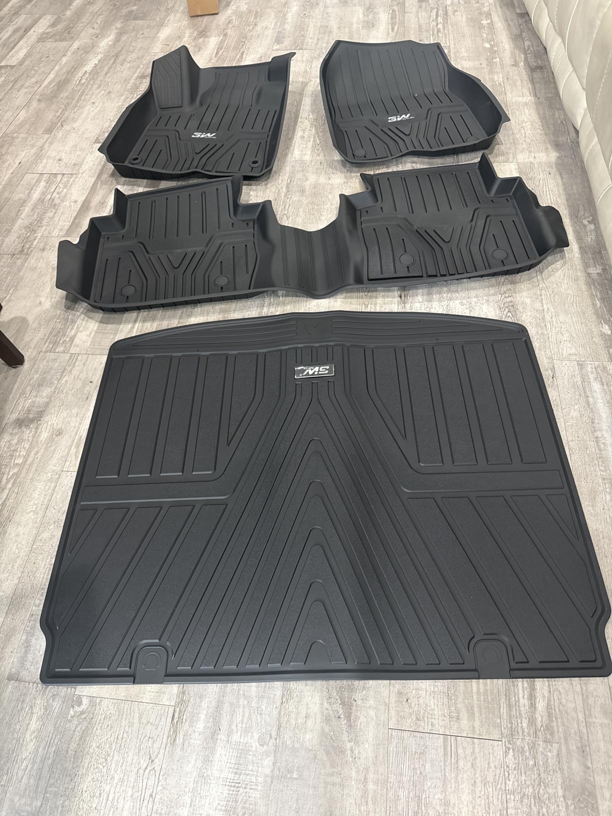 3W Floor Mats & Cargo Liner Fit for Honda CR-V 2023-2026 (Include Hybrid) | Fit for (Upper Positon) Trunk Unscented All-Weather TPE Heavy-Duty Car Mats Stain Prevention Easy to Clean customer photo 2