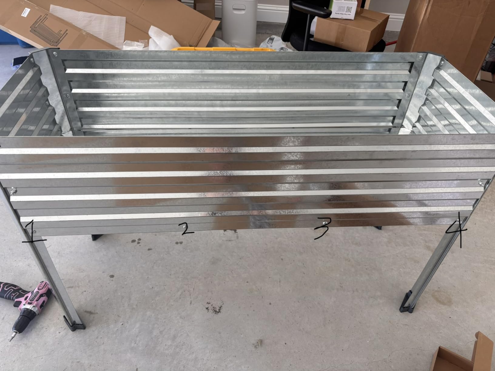 Vengarus 2PCS 48×18×30in Galvanized Raised Garden Bed Outdoor with Legs Set customer photo 2