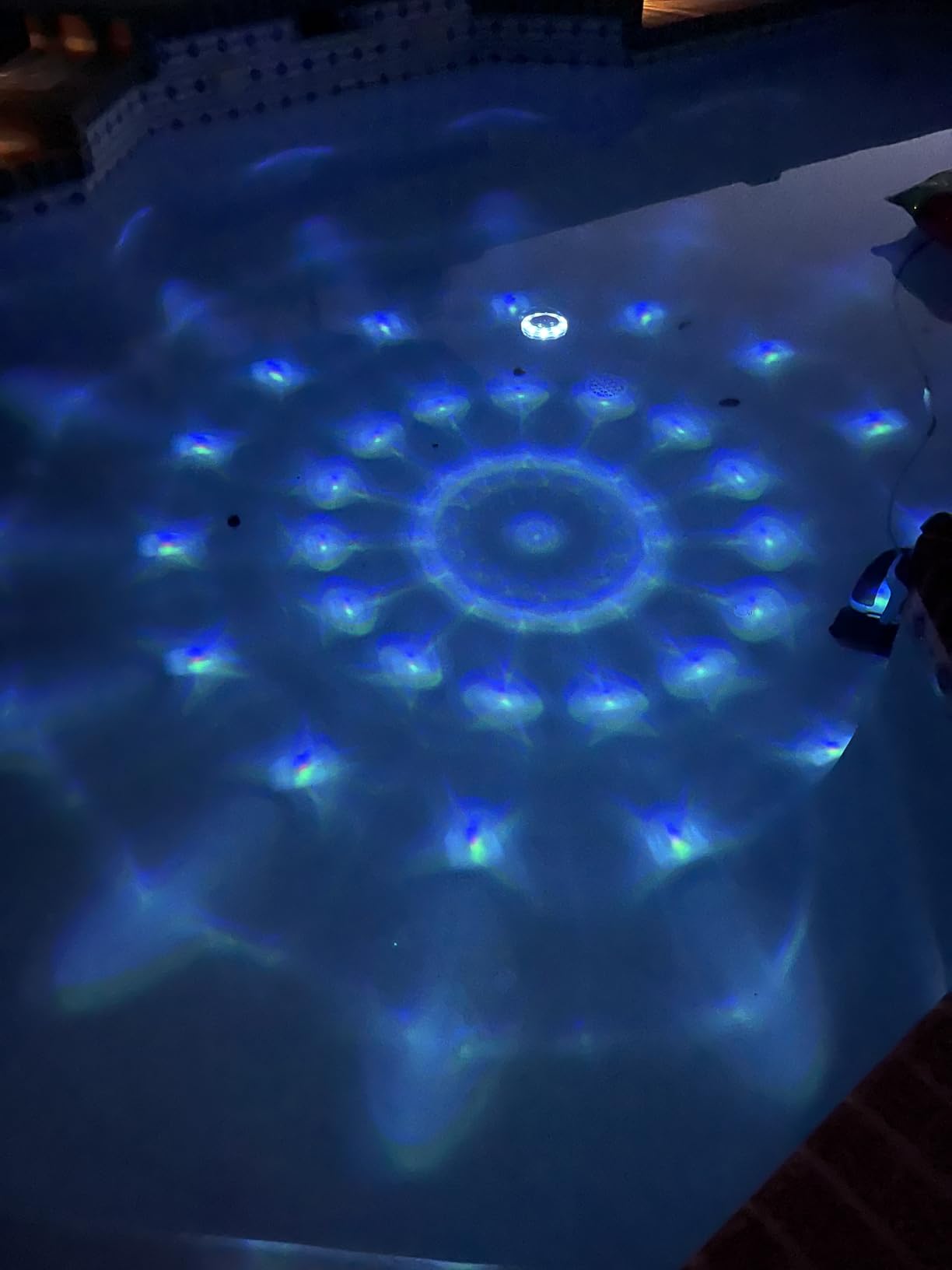NIORSUN Solar Pool Lights for Above Ground & Inground Pools - IP68 Waterproof 9 RGB Color LED Pool Light with 3.6ft Cord & Remote, Underwater Lights for Pools/Pond Decor customer photo 2