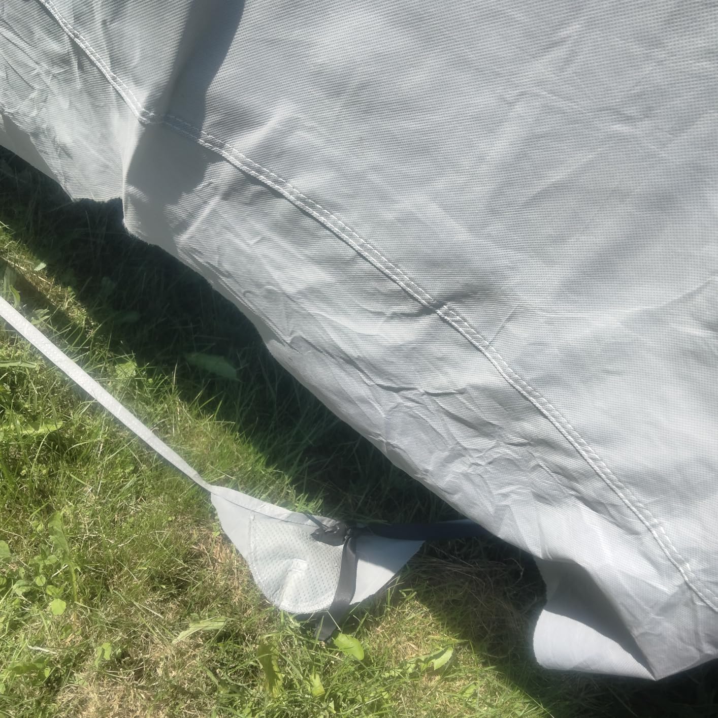 Umbrauto RV Cover 27-30ft: Lightweight Travel Trailer Cover, Waterproof Camper Cover for Toy Hauler, Winter Campsite, with Tongue Jack Cover, Extra Windproof Ropes, Gutter Covers customer photo 1