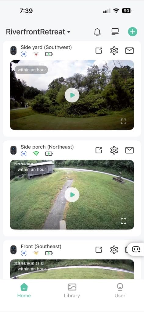 GMK 4 Pack Solar Camera System, Security Cameras Wireless Outdoor, 2K Video customer photo 2