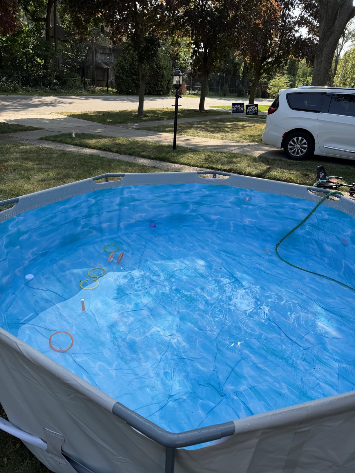 Above Ground Pool,10ft x 30in Frame Deep Swimming Pool-Deep Blue customer photo 1