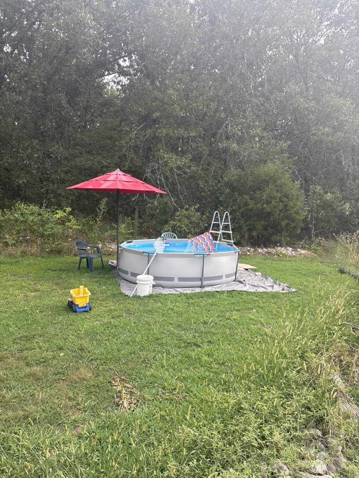 Above Ground Pool,10ft x 30in Frame Deep Swimming Pool-Deep Blue customer photo 2