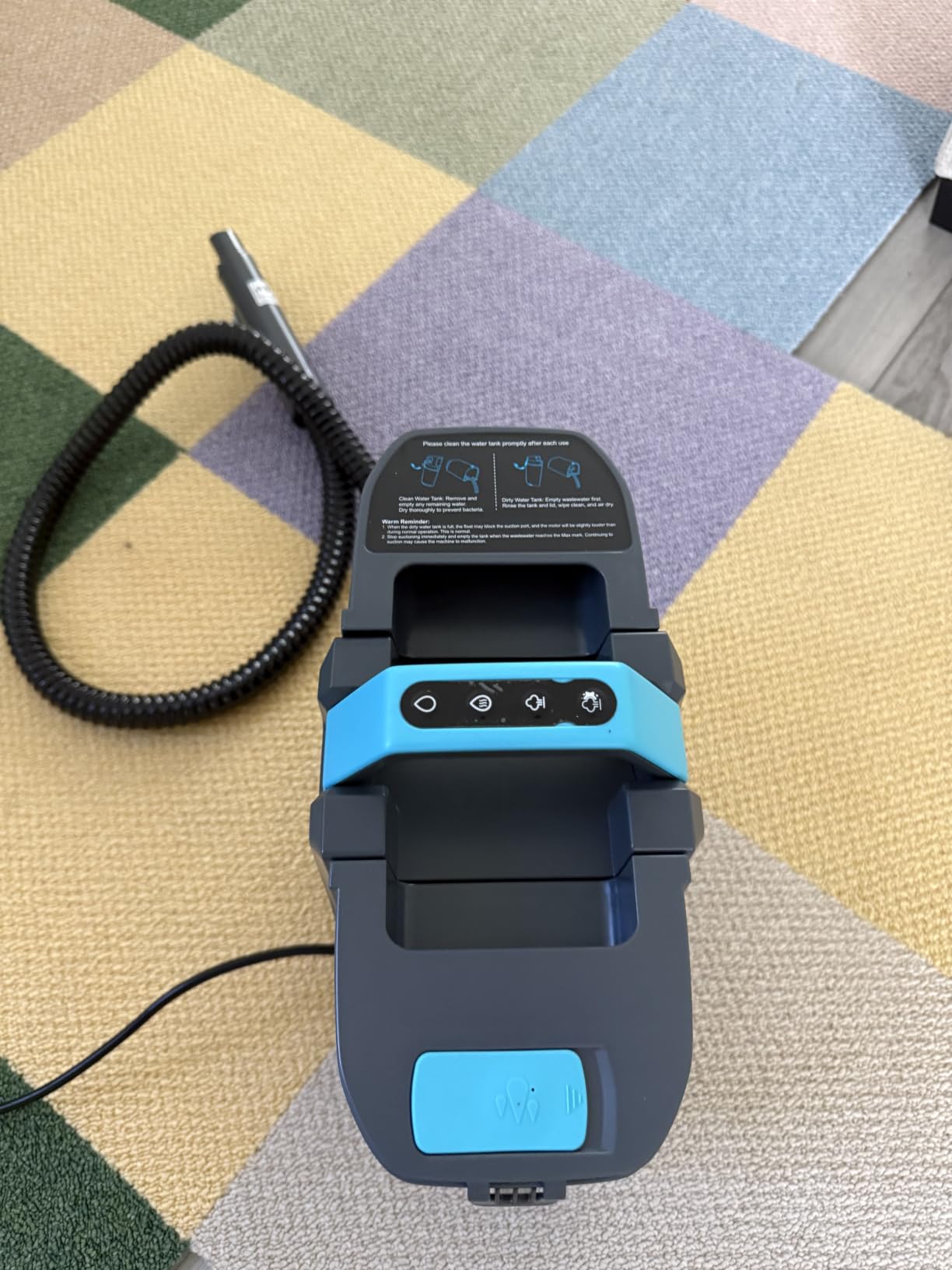 Starrybot Portable Carpet Cleaner with Steam, 18Kpa Spot Cleaner(Gray) customer photo 2