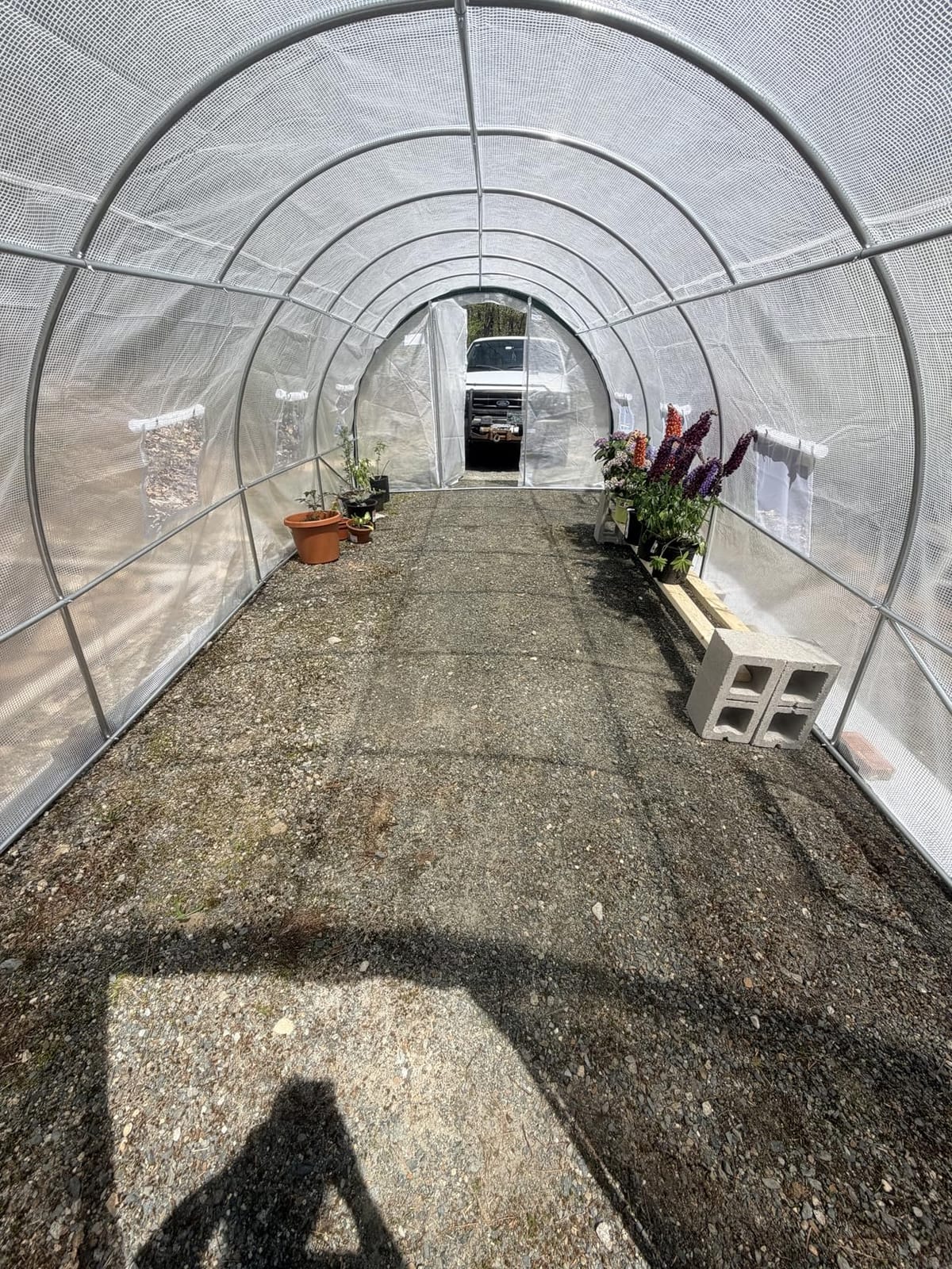 Quictent 25x10x6.6 FT Premium Greenhouse for Outdoors with 2 Door Frames | Reinforced Top Structure & Cover, Large Heavy Duty Walk-in Tunnel Hoop Green House for Garden Backyard Flower Winter, White customer photo 2