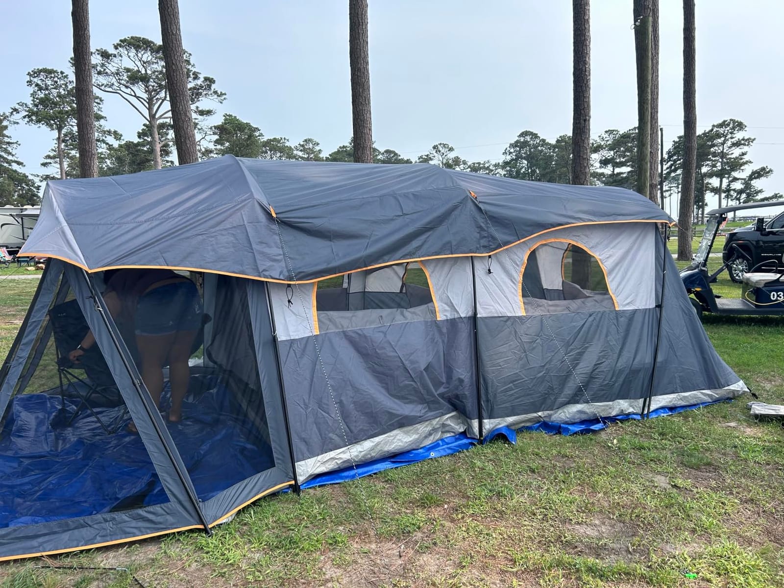 UNP Camping Tent 8 Person Waterproof Big Tunnel Tent with Screen Porch customer photo 1