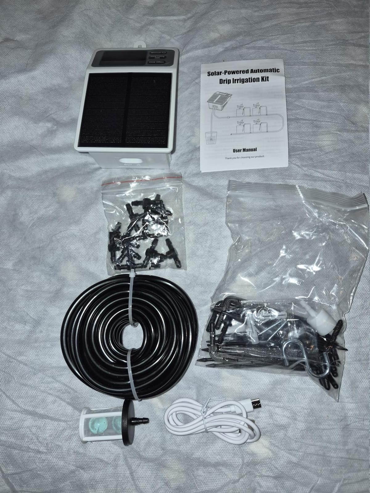 Solar Automatic Drip Irrigation System,Auto Self Watering Kit with Timer customer photo 2