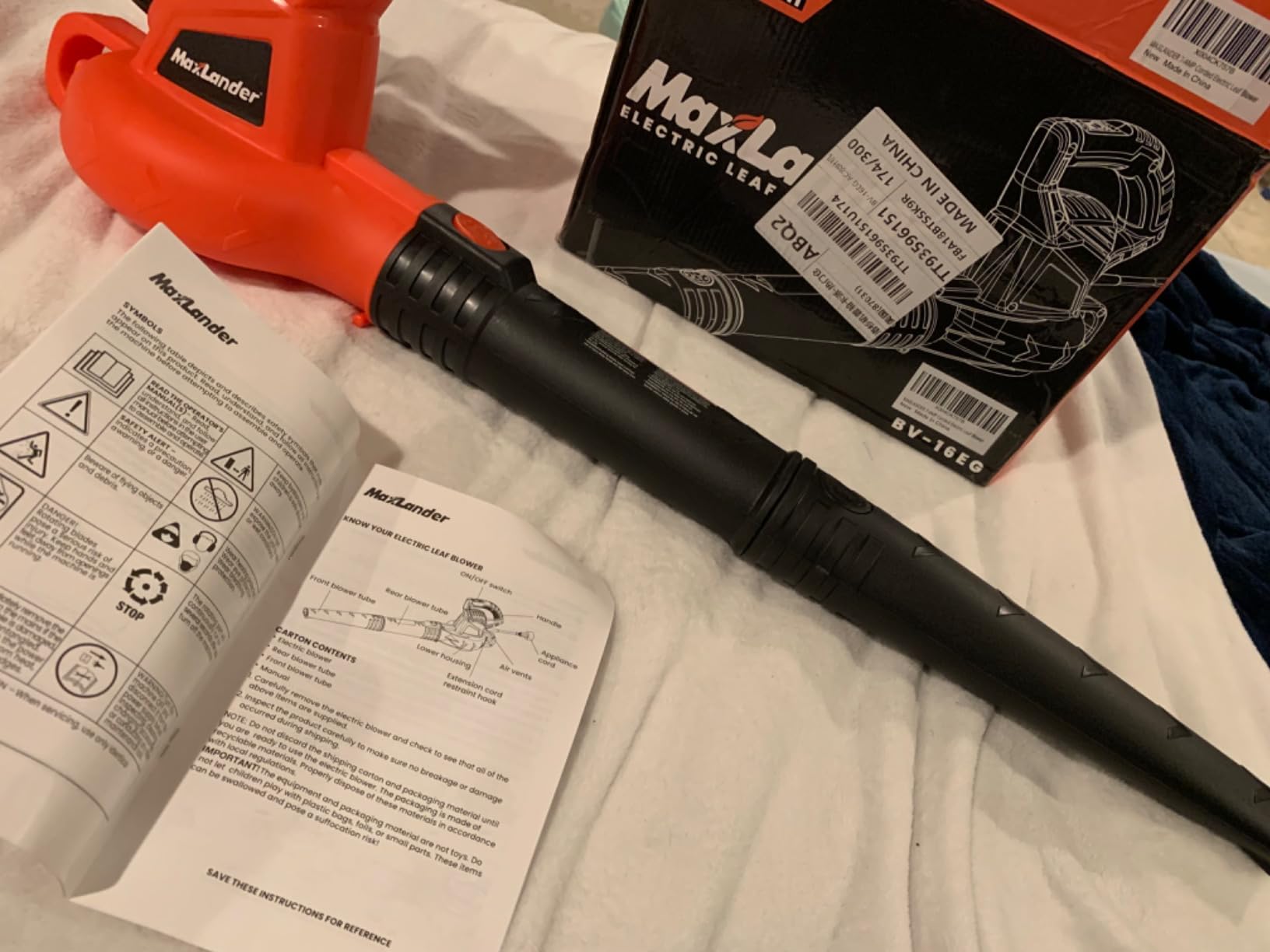 MAXLANDER 40V Cordless Leaf Blower Vacuum Mulcher, Leaf Vacuum with 40L Bag customer photo 1