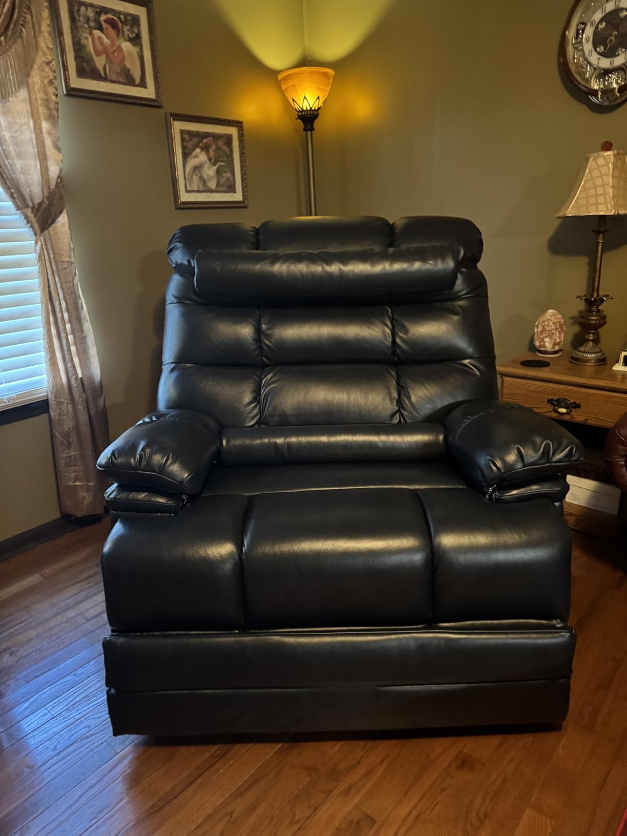 DYNOX 500 LBS Power Lift Recliner for Big & Tall Seniors, 3-Motor Lay Flat Chair with Heat, Massage & Extended Footrest (9505L,Chenille Fabric,Grey) customer photo 1