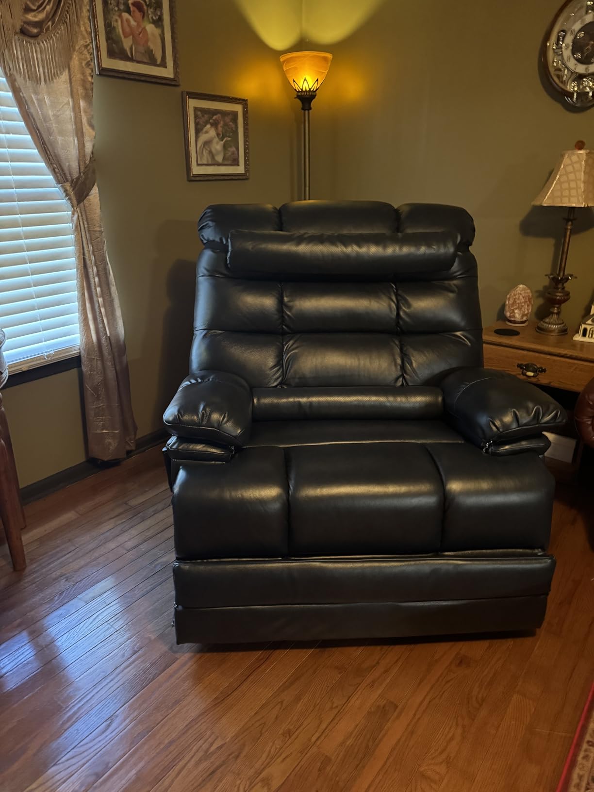 DYNOX 500 LBS Power Lift Recliner for Big & Tall Seniors, 3-Motor Lay Flat Chair with Heat, Massage & Extended Footrest (9505L,Chenille Fabric,Grey) customer photo 2