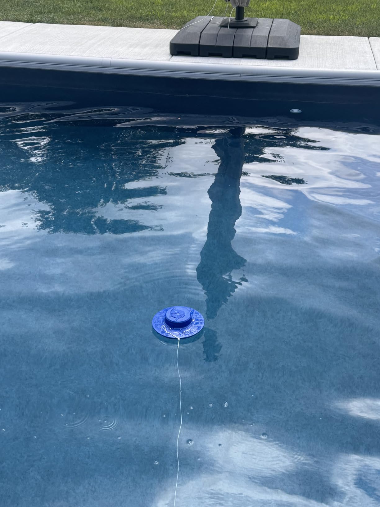 Pool Alarm, Floating Safety Alarm for Inground & Above Ground Pools, 110dB Siren IP68 Waterproof, Smart Wave-Sensing Prevents False Alerts, 262ft Wireless Range, Kids & Pets Safety (Blue) customer photo 1
