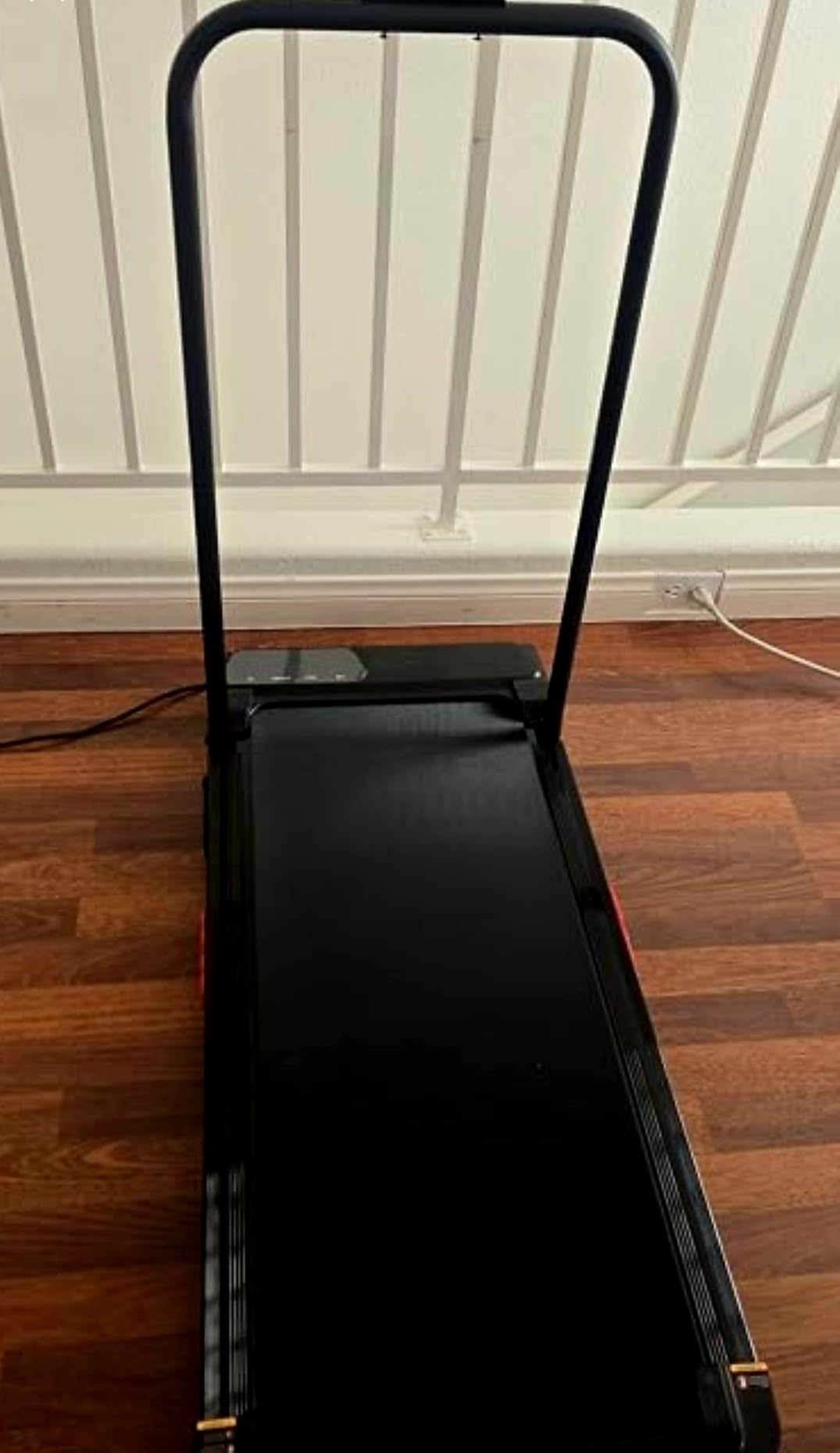 Walking Pad with Handle Bar and Incline, Treadmill for Home Small, 0.6-7.6MPH Portable Small Under Desk Treadmills with Handles Incline, 350LBS, 3.0HP customer photo 1