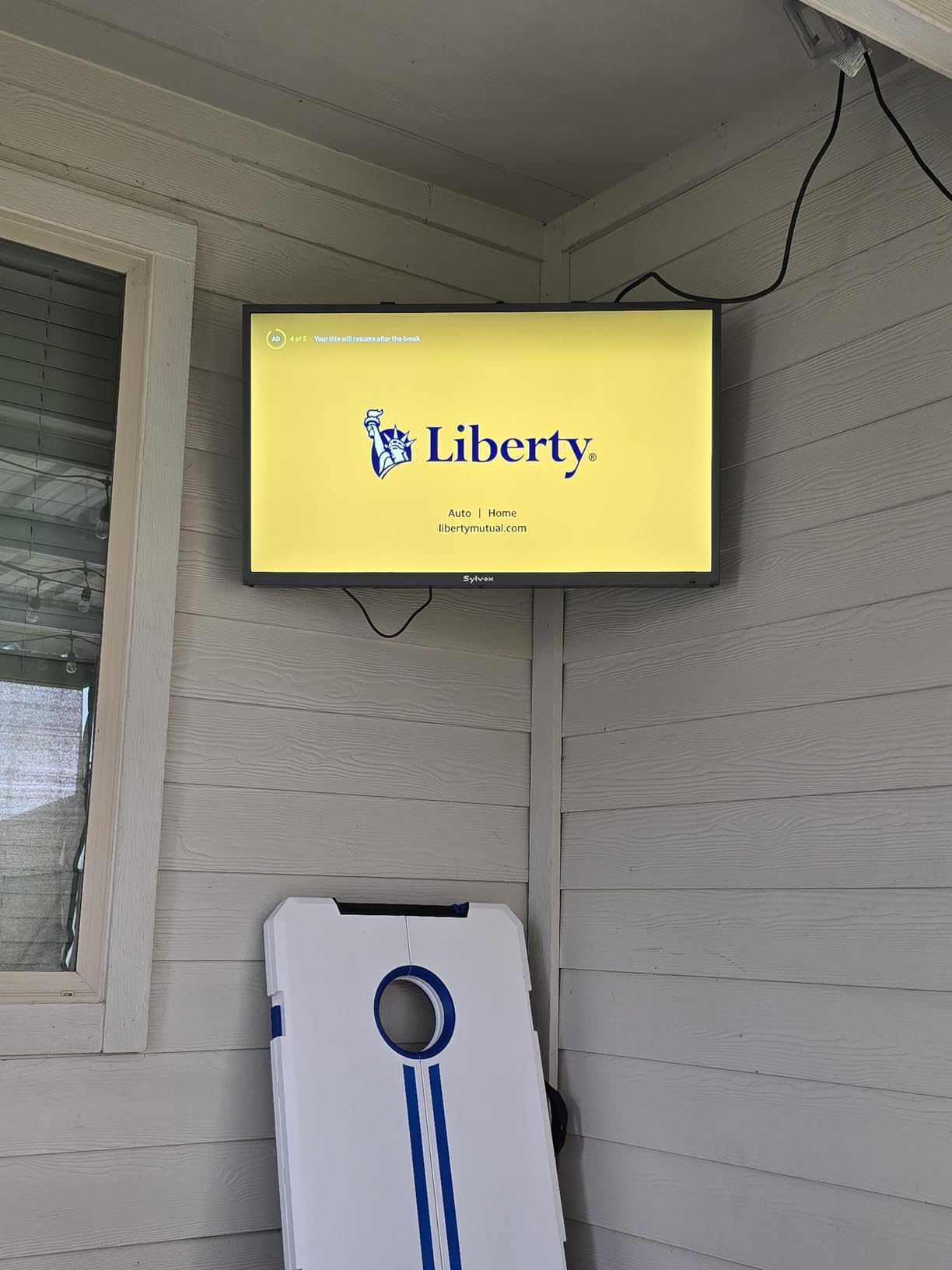 SYLVOX Outdoor TV, 50 inch Smart Waterproof Outdoor TV, 4K UHD Weatherproof customer photo 1