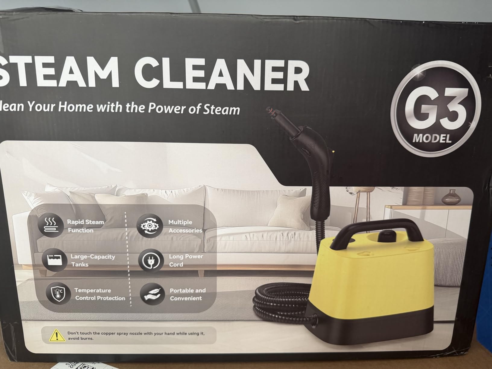 UML0 Steam Cleaner for Home, 294°F 65 PSI Steam Mop with 52oz Tank, G3 | 23 Attachments | Stepless Steam Control | Overheat Protection, Handheld Steam Cleaner for Floors, Cars, Furniture, Grout customer photo 2