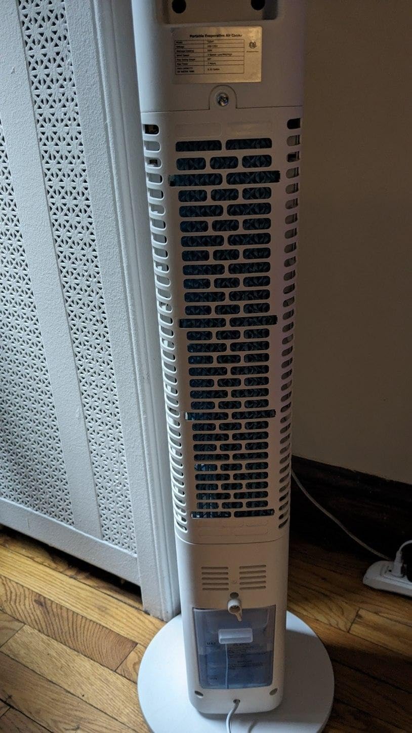 Swamp Cooler Air Conditioner, 1800CFM Windowless Air Conditioner for Bedroom w/Dual Tanks for 24H Cooling 600sq.ft,4 Modes&3 Speeds, 28FT Remote, 360°Swing 30