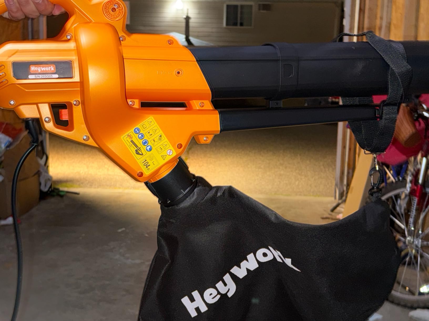 3-in-1 Leaf Vacuum Mulcher, 450 CFM Corded Blower customer photo 1