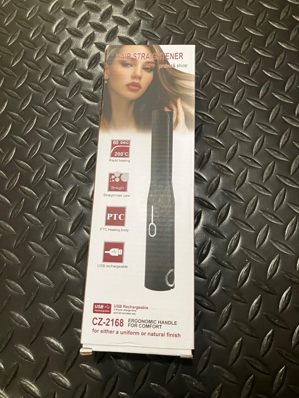 Cordless Hair Straightener and Curler 2 in 1, Mini, Lightweight and Small,USB Rechargeable with 4500mAh Battery, 10s Fast Heating, Portable Ceramic Flat Iron for Travel (Black) customer photo 2