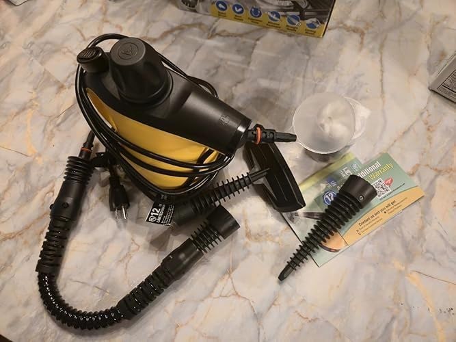 Handheld Pressurized Steam Cleaner for Home with 11Pcs Accessories, Heating & Chemical-Free Steamer for Cleaning, Multi-Surface Steam Cleaner for Car|Furniture|Floor|Tile|Grout|More customer photo 2
