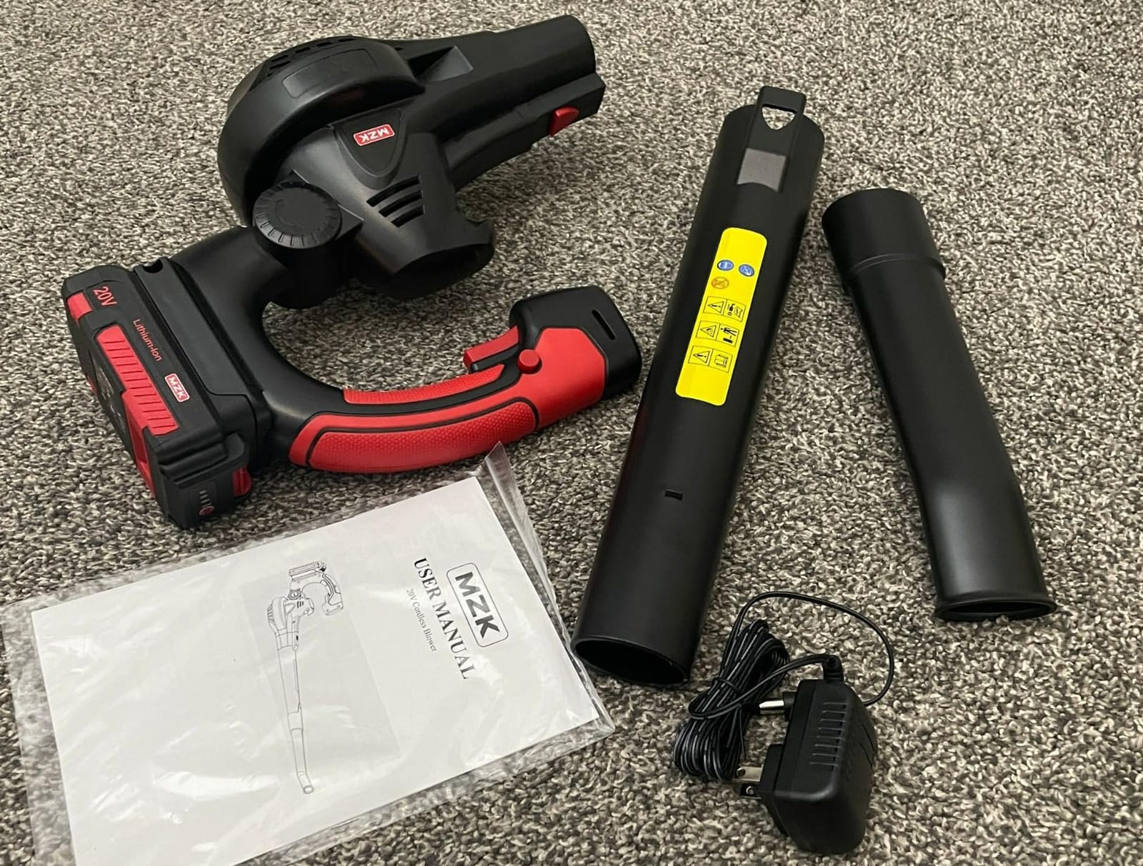 MZK 20V Cordless Leaf Blower, Lightweight Electric Blower customer photo 1