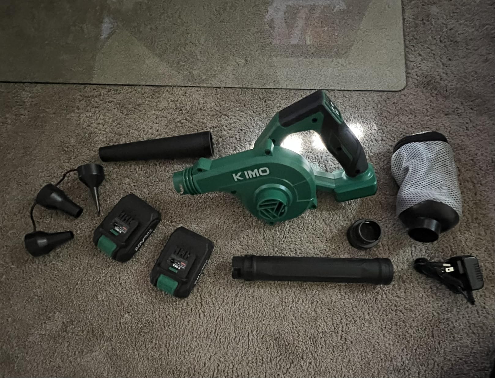 KIMO Leaf Blower Cordless with Battery and Charger, 4 in 1 Blower & Vacuum customer photo 2
