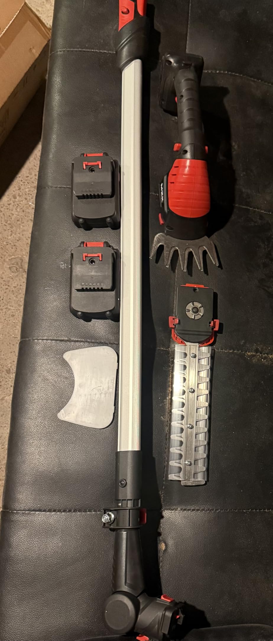 MZK 20V 2-in-1 Pole Hedge Trimmer & Grass Shear,13ft Reach, 2x4Ah Batteries customer photo 2